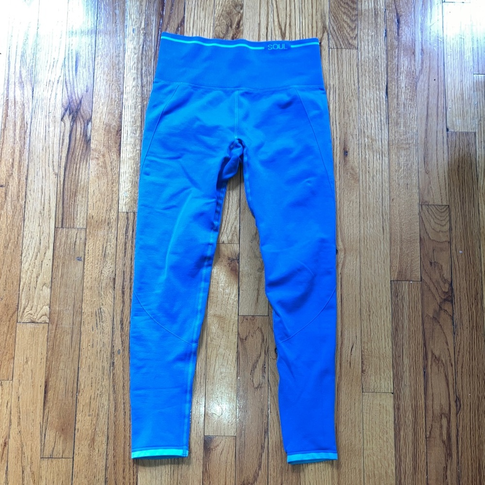 SoulCycle Blue Seamless Leggings - Size Small